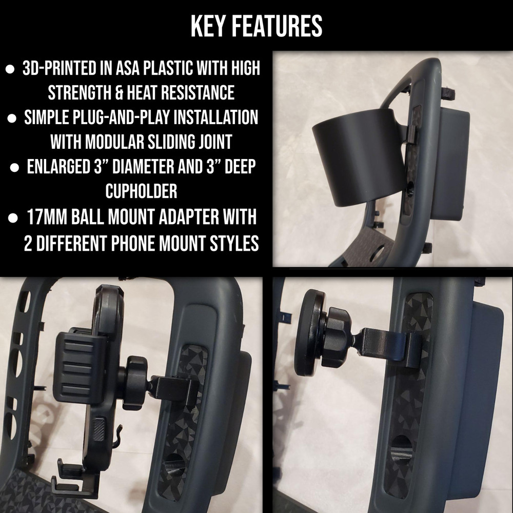 Modular Phone Mount & Cupholder for 1992-2000 Lexus SC300 / SC400