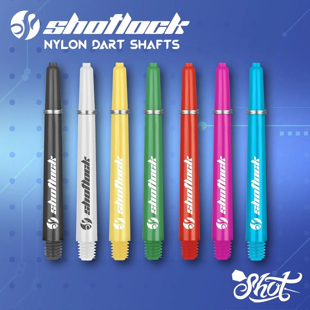 Shot Lock Dart Shafts - Blue - Medium