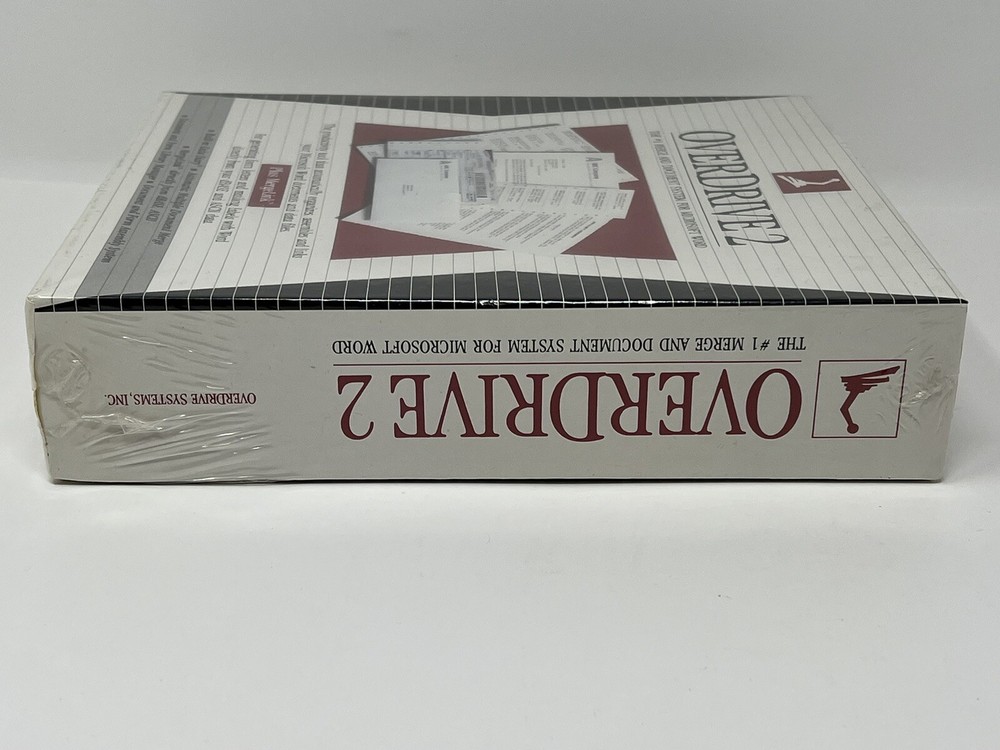 OverDrive 2 Document Management and Assembly System Software for MS Word