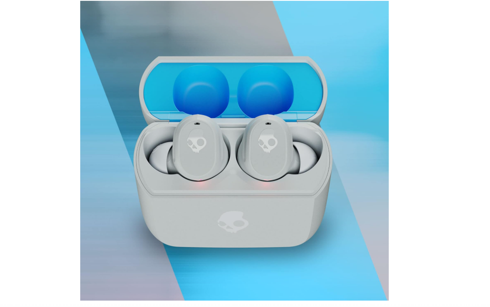 Skullcandy Mod True Wireless Earbuds - Light Gray Blue (Certified Refurbished)