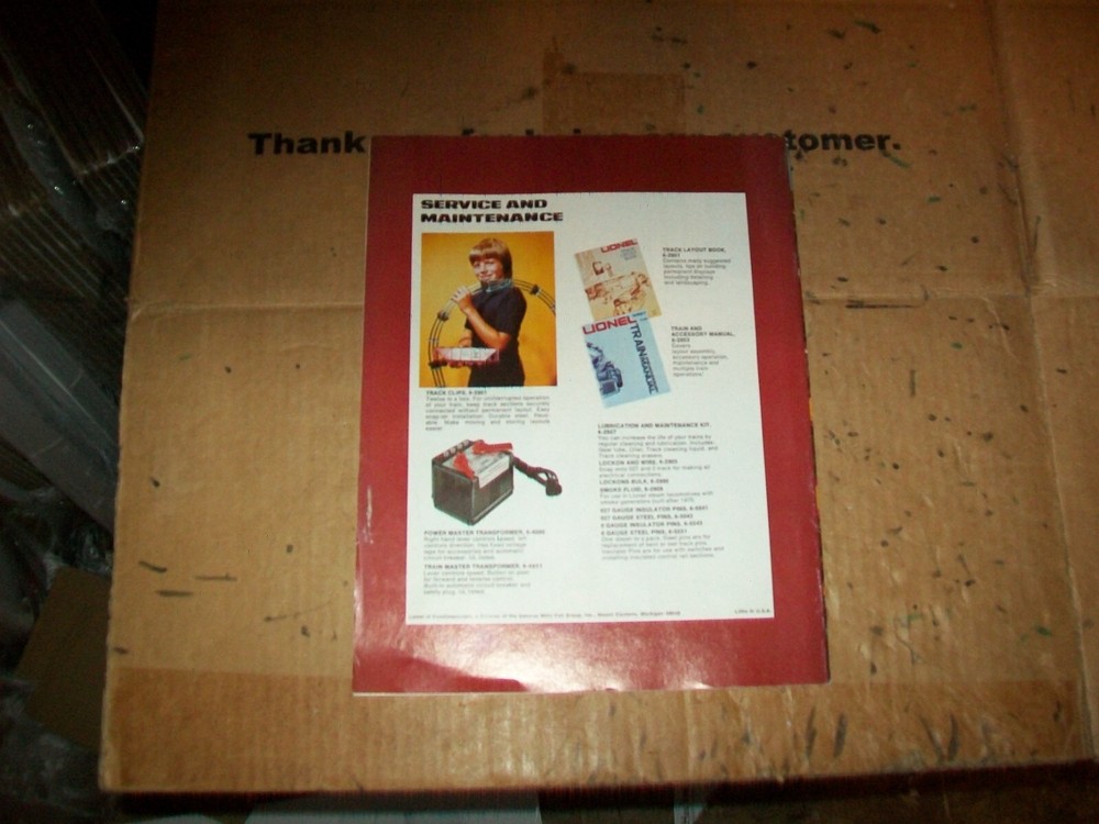 1978 Lionel train Catalog