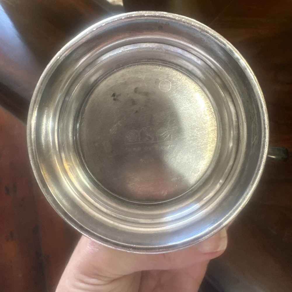Vintage Sheridan Silver Co - Silver On Copper Creamer