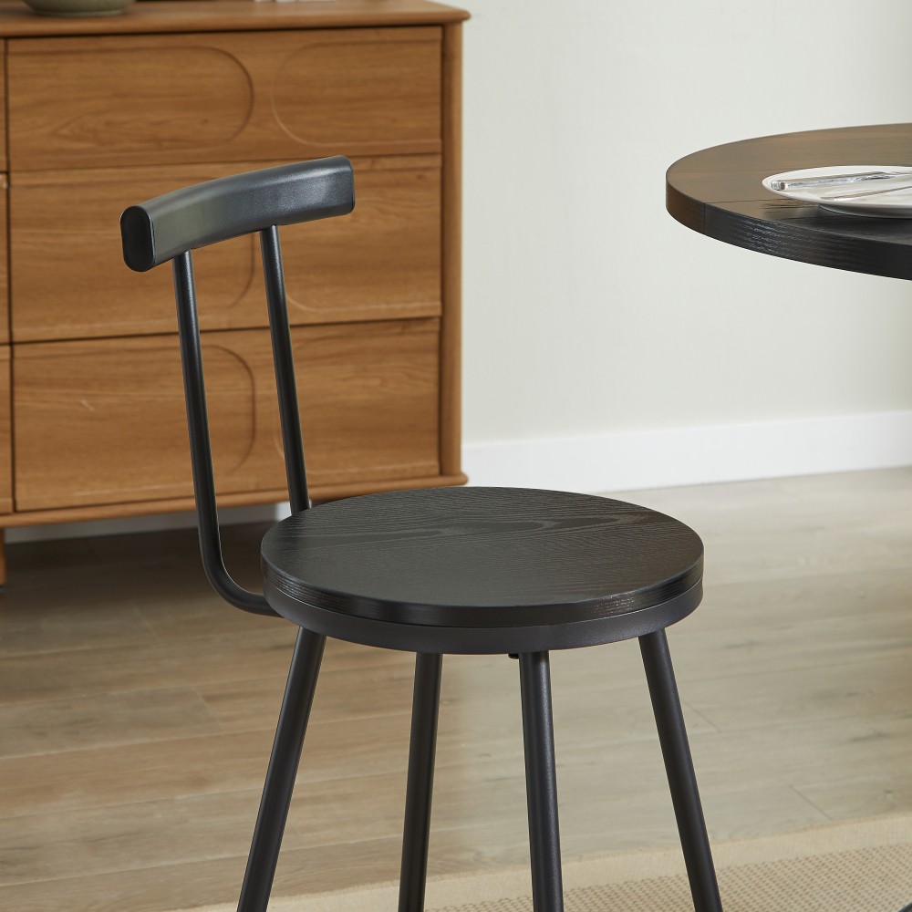 3 Piece Dining Table Set Barstools 2 Person Kitchen Table Chairs Bar Restaurant
