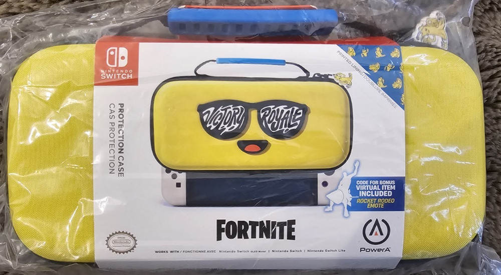 Fortnite Nintendo Switch Peely Bundle Case Controller Headphone Sealed w/ Codes