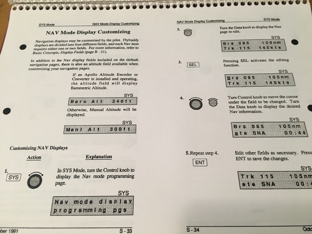 IIMorrow Apollo 820 Flybuddy GPS Pilot's Operating Manual