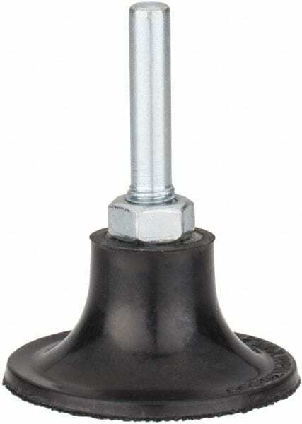 Tru-Maxx 2" Diam Quick-Change Type P Disc Backing Pad 1/4" Shank Diam, Medium...