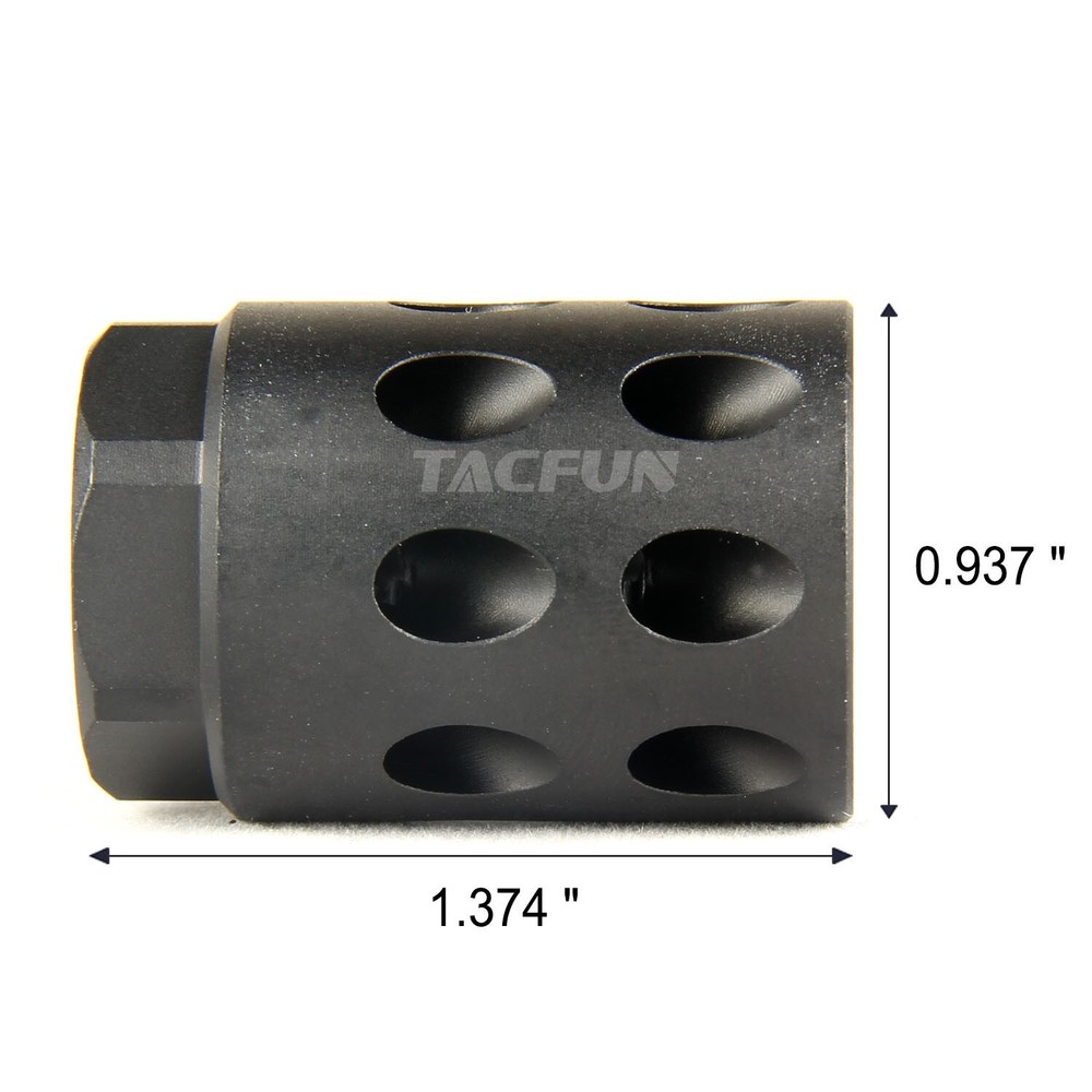 Muzzle Brake 1/2x28 TPI Compensator For Glock 9mm
