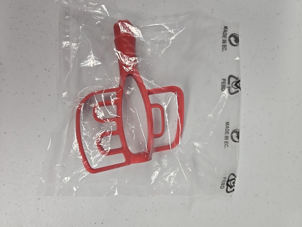 Tupperware Power Chef System REPLACEMENT PART Paddlewisk Red New