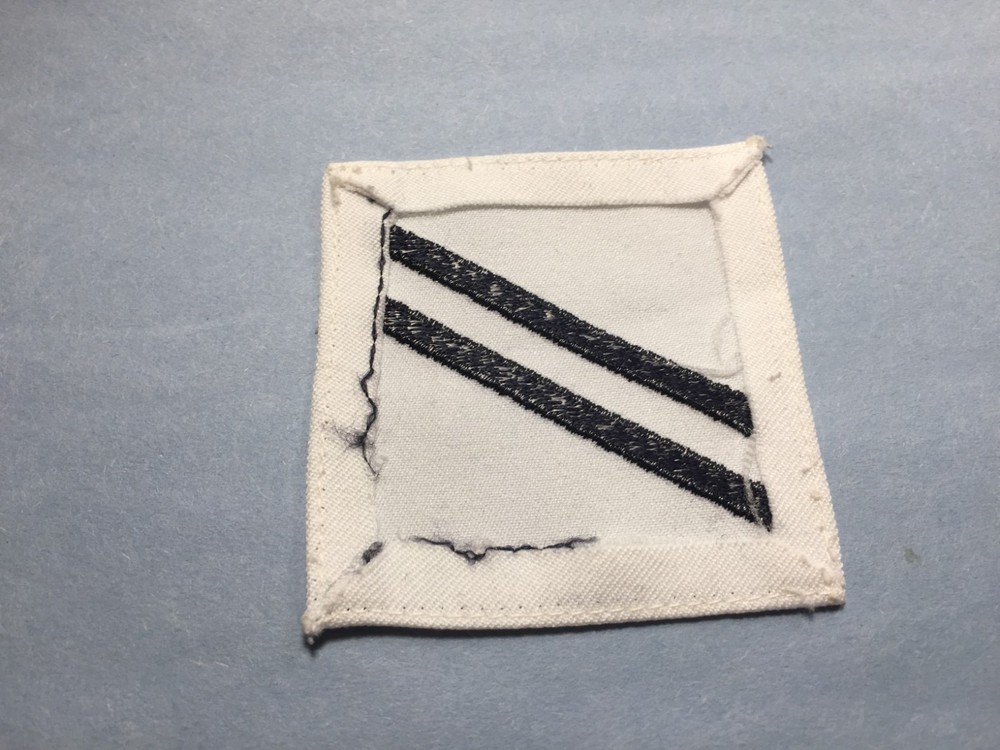 US Navy - Enlisted Rank E-2, Seaman (Bk on white)