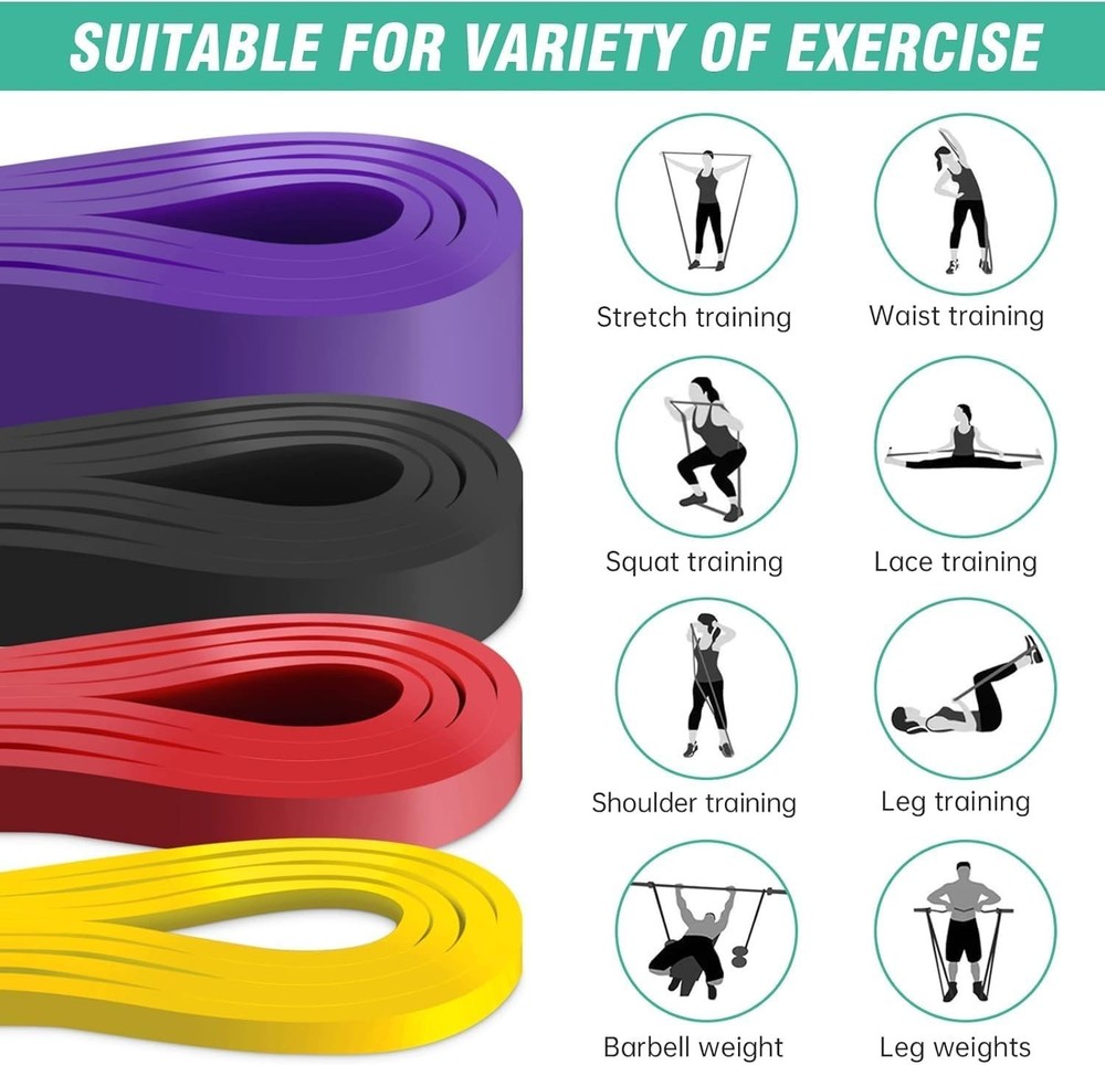 Resistance Band, Pull Up Bands, Pull Up Assistance Bands, Workout Bands, Exer...