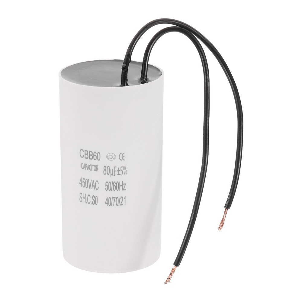 80uF CBB60 Running Capacitor, Run Capacitor,White