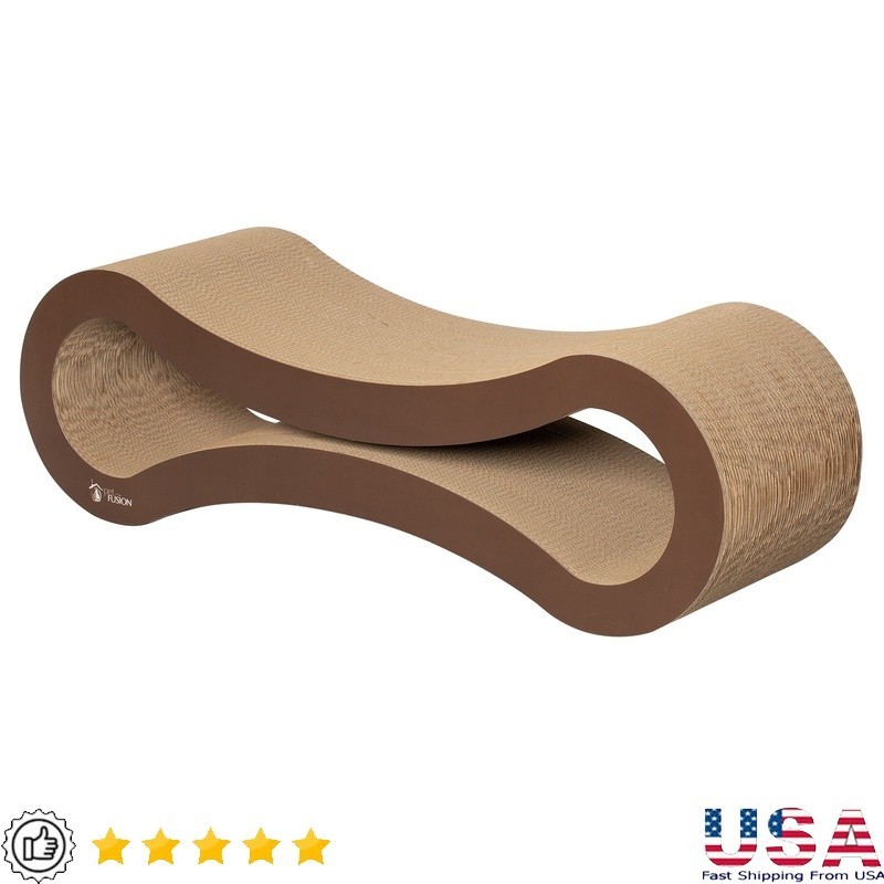 Reversible Cat Scratcher Lounge Bed Eco-Friendly Durable Multi-Functional Design