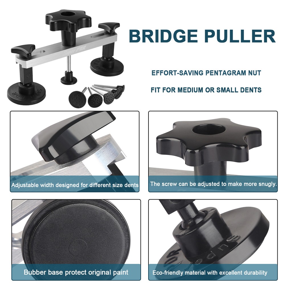 Professional Paintless Dent Removal Tool Car Dent Repair Puller Kit