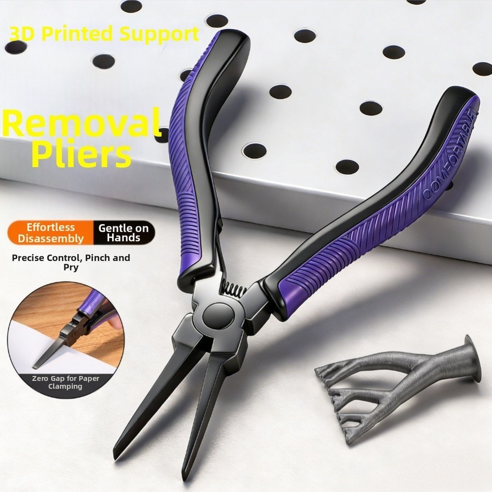 Precision 3D Print Support Pliers with Flat Head Design for Smooth Cuts