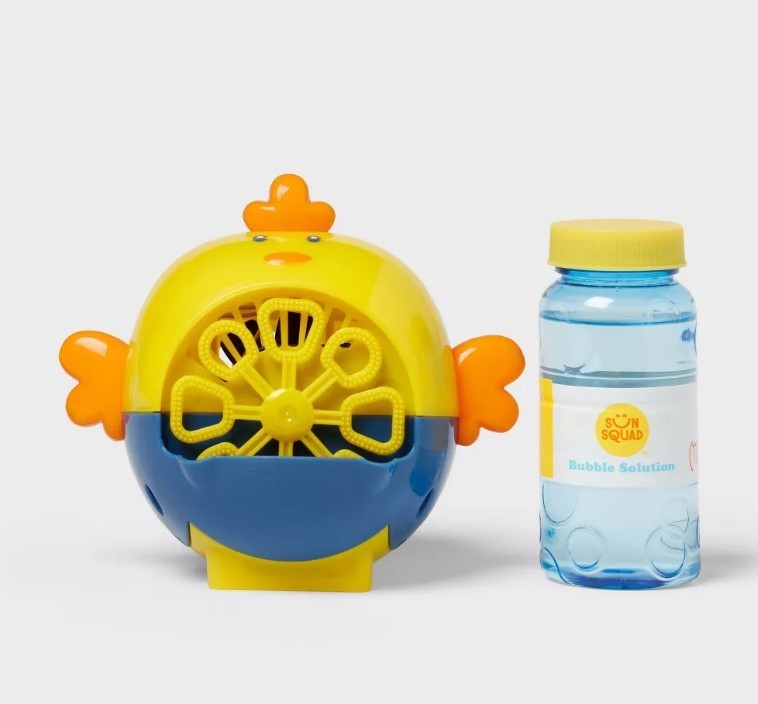 sun squad chick bubble maker with 4 oz bubble solution