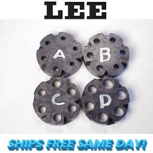 Lee Precision Powder Disk Set Includes Disk A,B,C,D NEW! # 91961