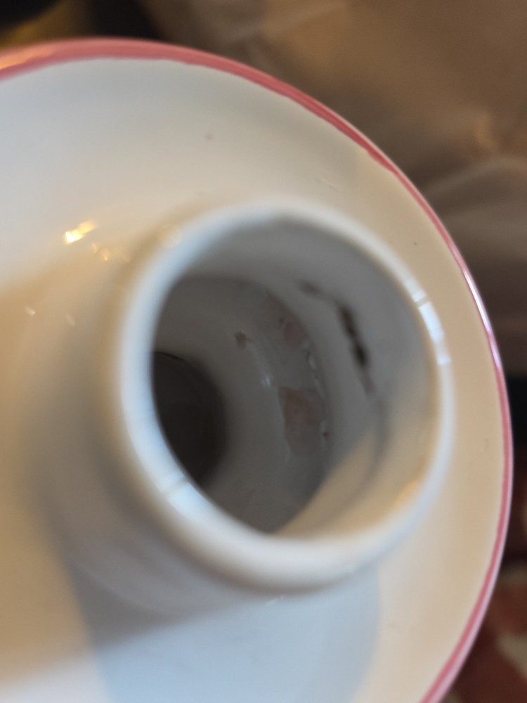 Liz Claiborne Raspberry Patch Ceramic Candlestick Votive Holder