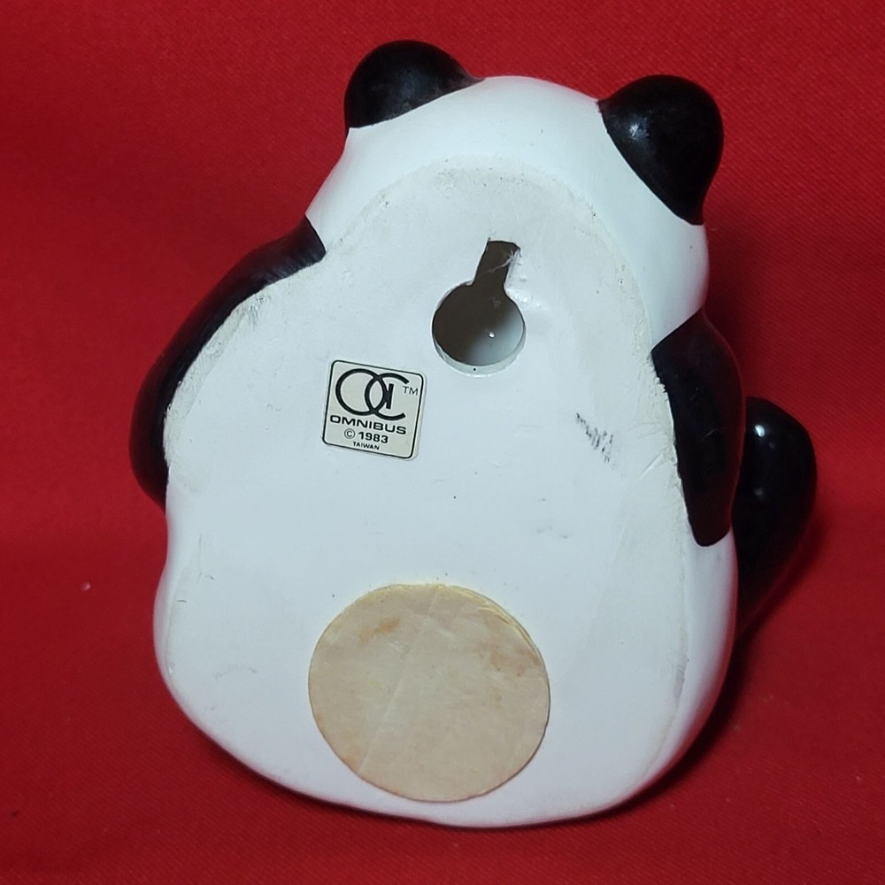 Vintage Omnibus Panda Wall Hanging Decor 1983