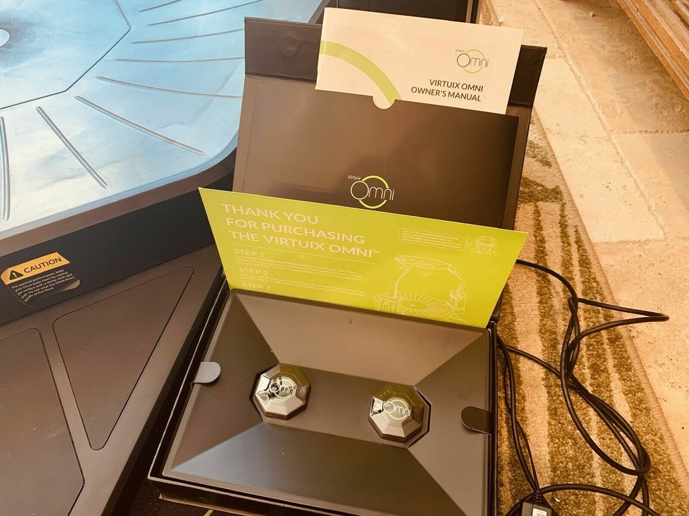 Virtuix Omni Virtual Reality VR Treadmill Platform w/ Adjustable Arm & Ring