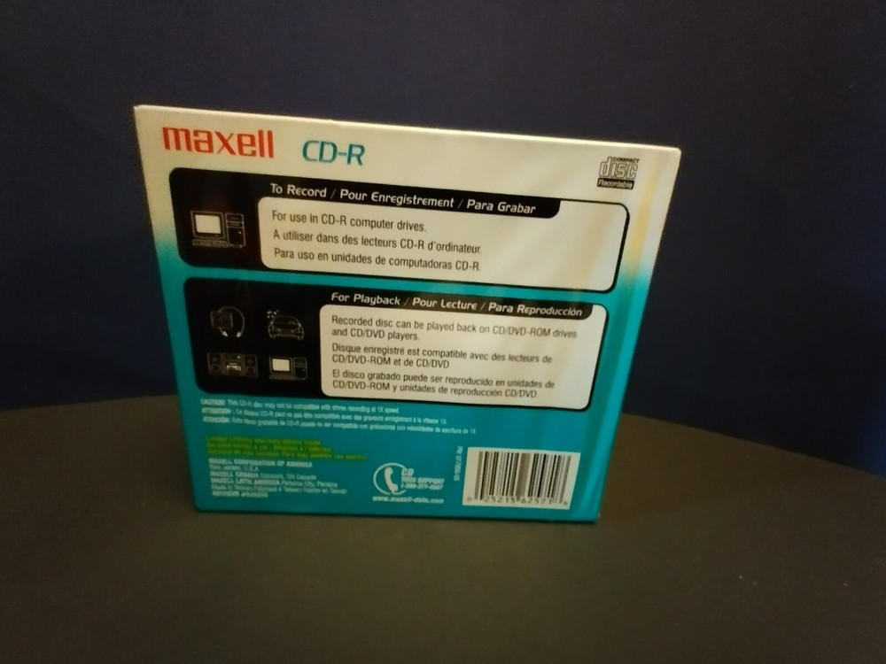 Maxell CD-Rs - 5 Pack - 700MB 80-Minute, Sealed!