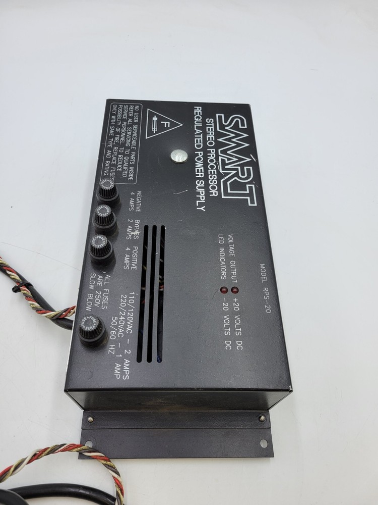 Smart RPS-20 Stereo Processor Regulated Power Supply Used Black
