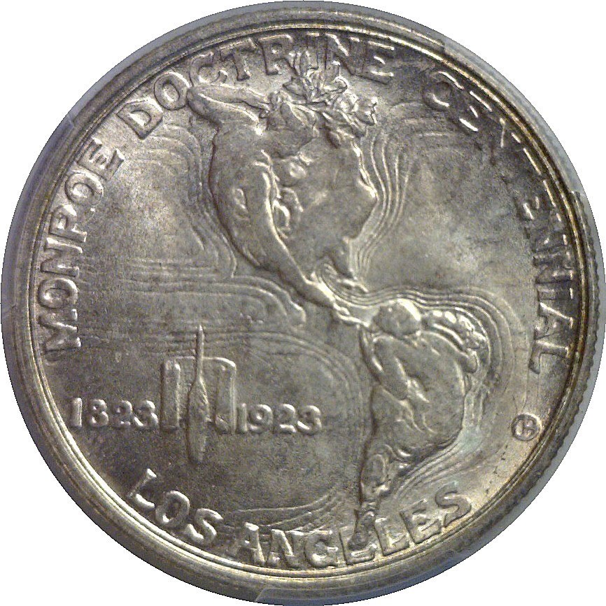 1923-S Monroe Commemorative Half Dollar PCGS MS-65