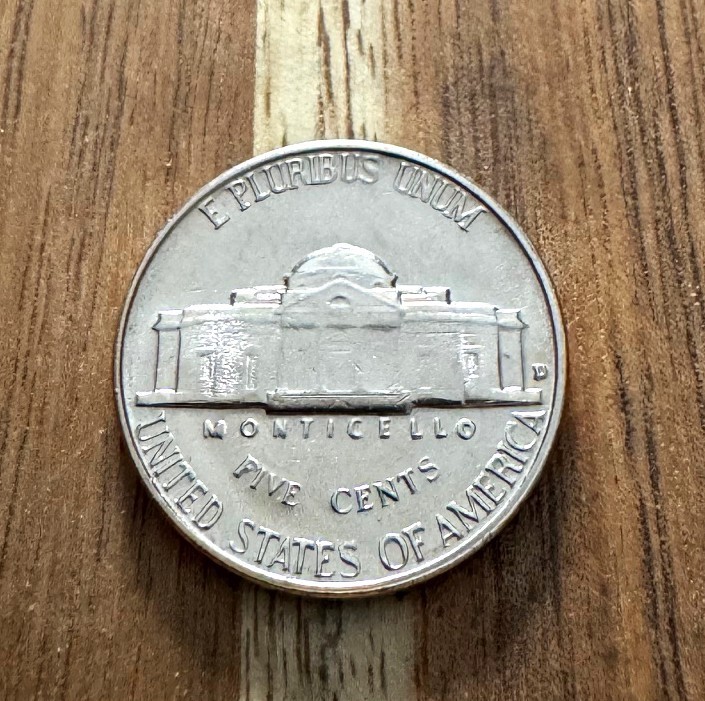 1960 D UNCIRCULATED JEFFERSON NICKEL