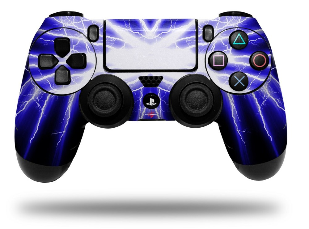 Skin for Playstation 4 Sony PS4 Controller Lightning Blue