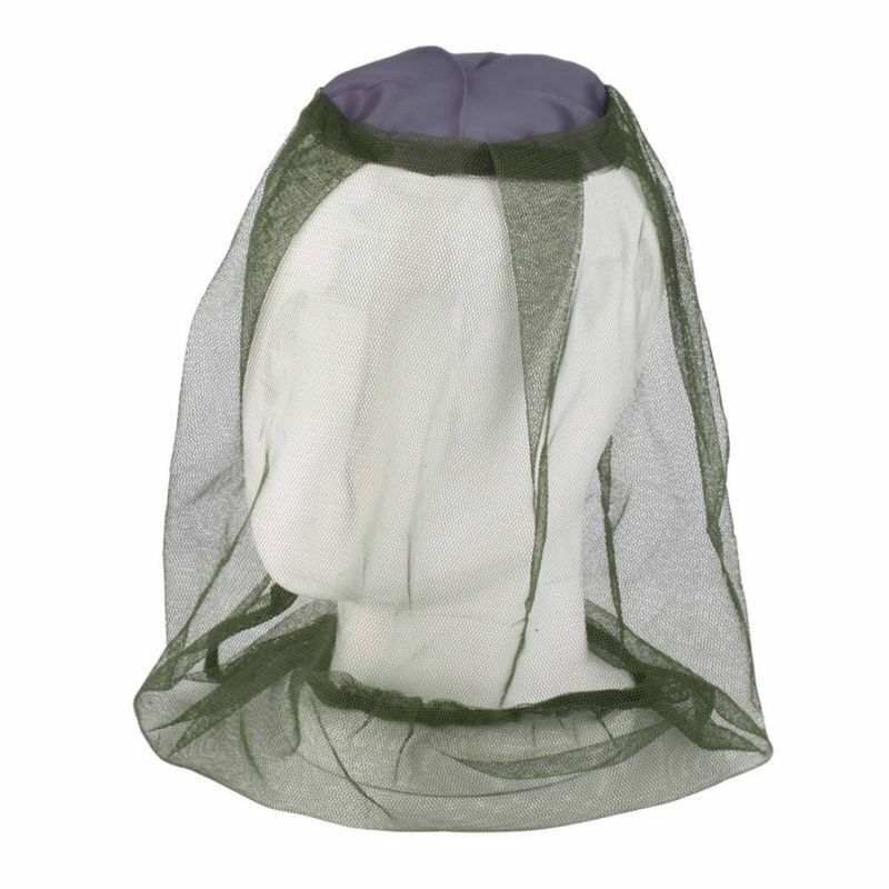 Outdoor Mosquito Resistance Bug Insect Bee Net Mesh Head Face Protector Cap Hat