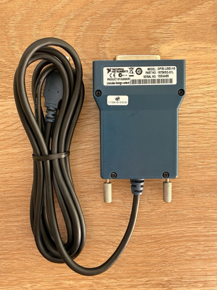 National Instruments NI GPIB-USB-HS Interface Adapter 187965G-01L Controller