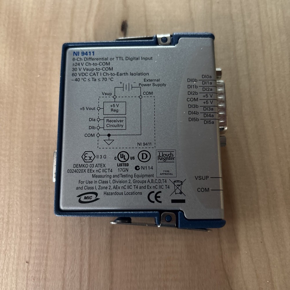 National Instruments NI 9411 6-Channel Differential TTL Digital Input Module