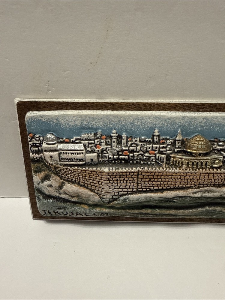 Vintage Jerusalem 3D Panoramic Plaster Tile