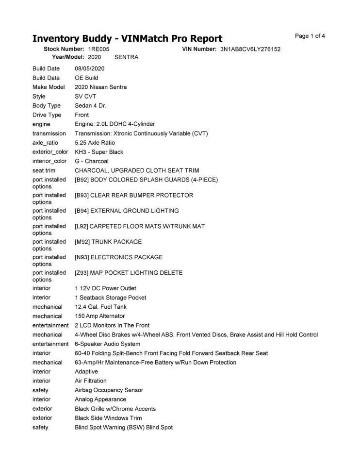 Stabilizer Bar Front Fits 20 SENTRA 104841476