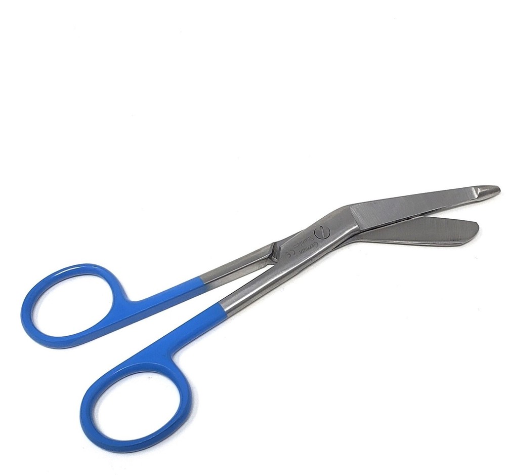 Premium Bandage Scissors 5.5''  Blue Handle Surgical Instruments