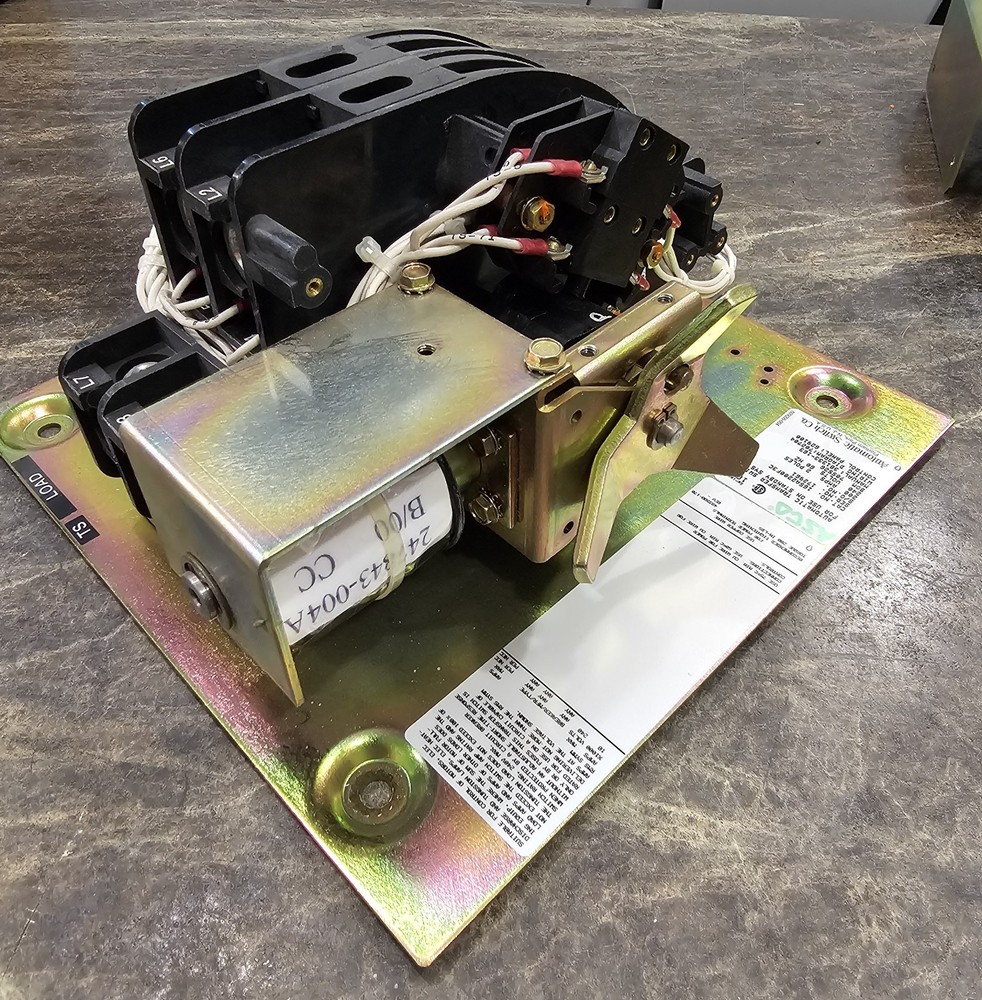 ASCO TRANSFER PANEL 165 SERIES 165A2200F3C TRANSFER SWITCH