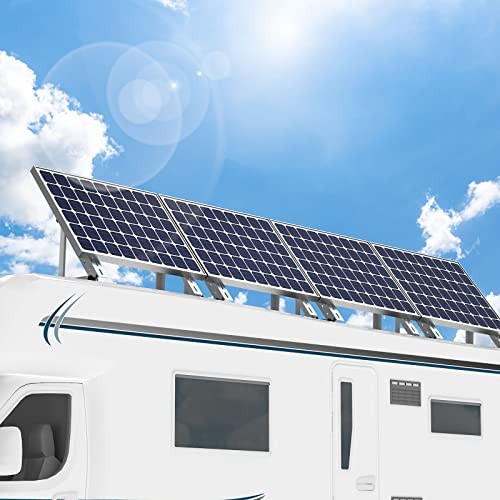 2 Sets 45Inch Solar Panel Mounting Brackets with Adjustable Solar Panel Tilt