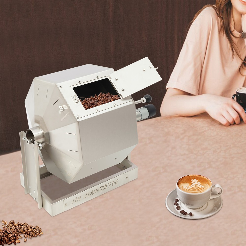Coffee Bean Roaster W/ Speed Controller Corded Automatic Coffee Roaster Machine