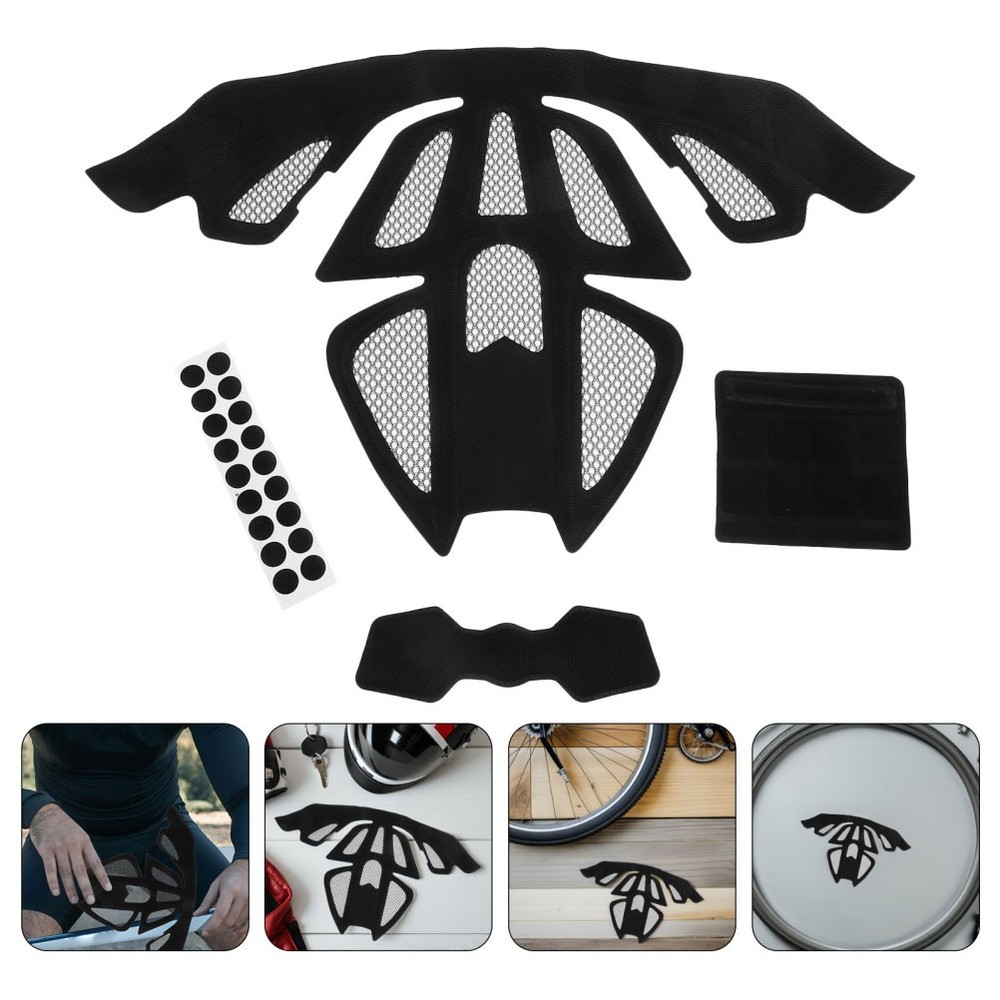 2 Sets Sponge Padding Kit Breathable Inner Lining for Motorcycle Cycling