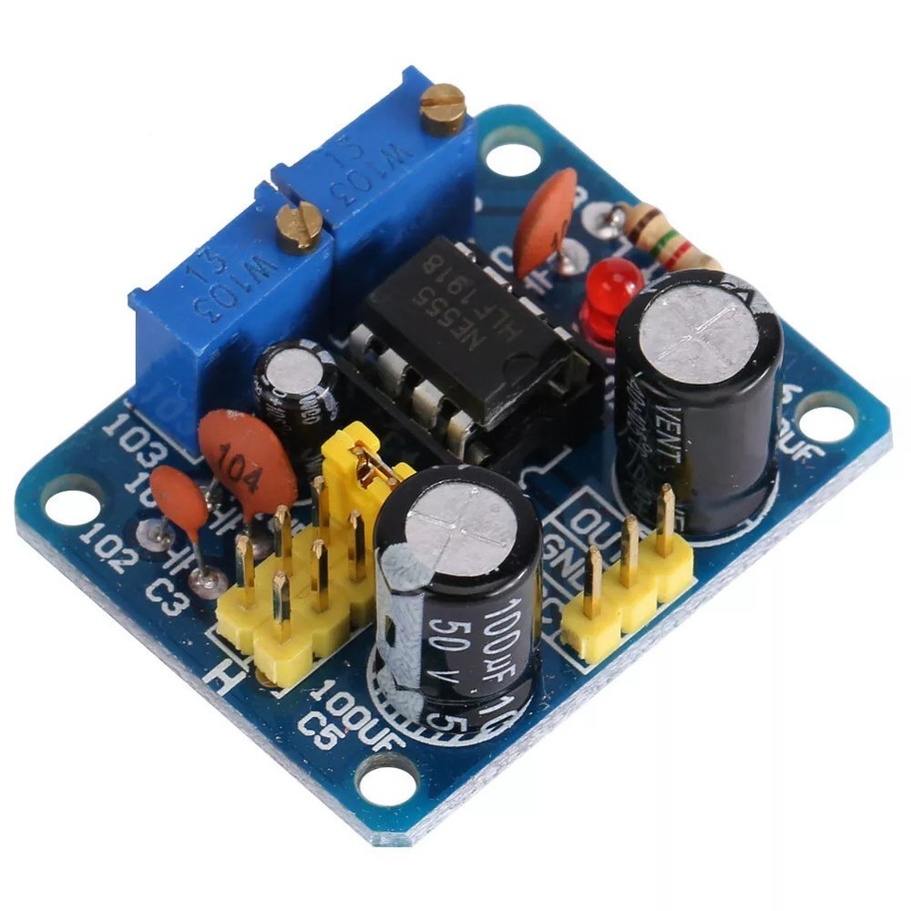 NE555 Pulse Frequency Generator LED Indication Suitable for Various Devices