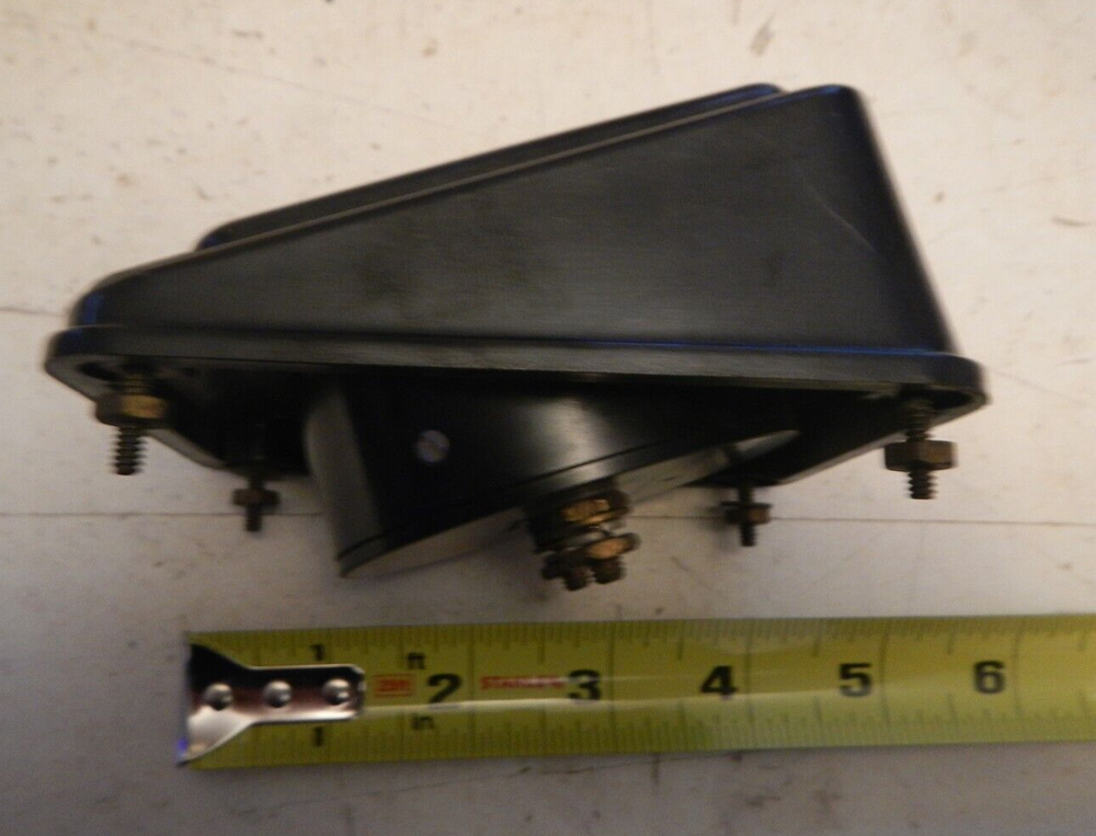 Vintage Industrial Simpson Volt Power Meter Panel mount angle Black Bakelite