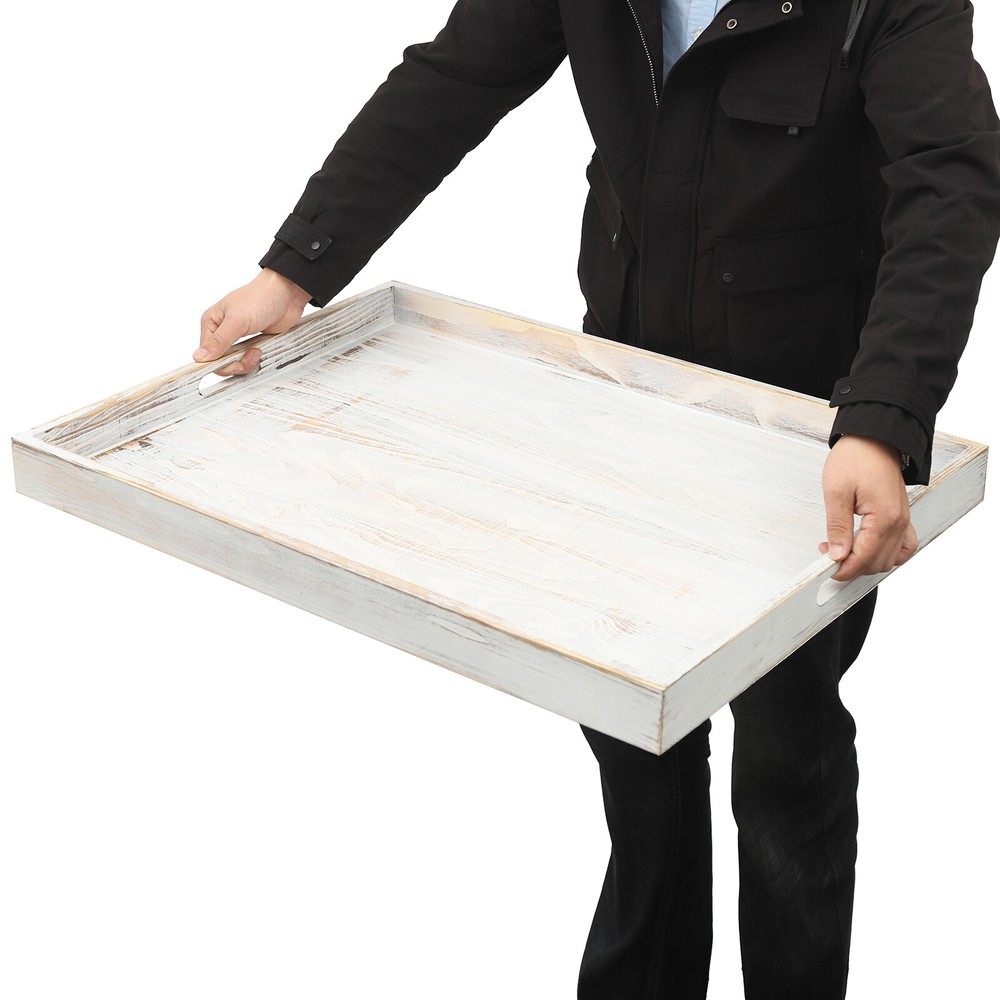 Stovetop Cover Kitchen Rectangular Serving Tray Tabletop Dish Display 29" x 22"