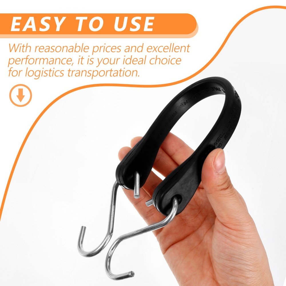 Heavy Duty Elastic Cord Rope with Hook Bungee Tie down Rubber Strap for Tarp