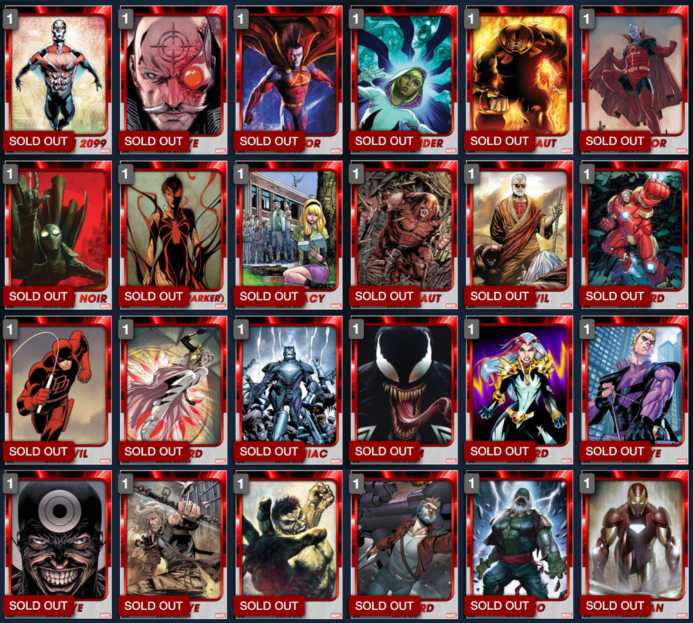 Topps Marvel Collect! 2022 What If Comic Multiverse Red UNCOMMON SET | DIGITAL