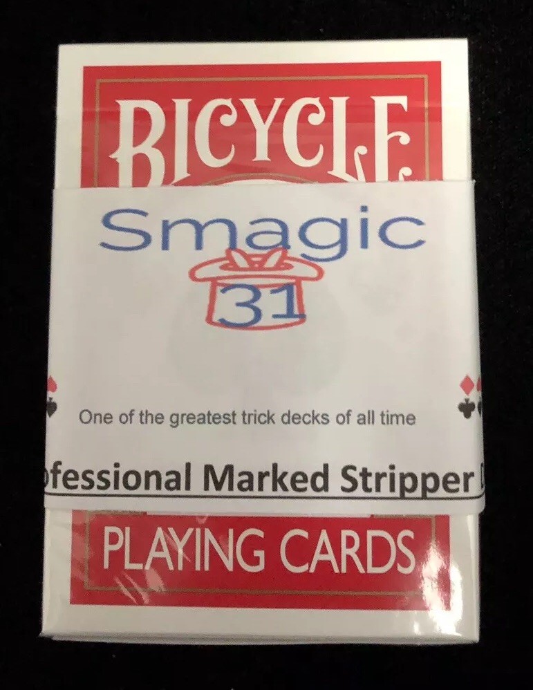 Professional MARKED Red Bicycle Stripper deck!
