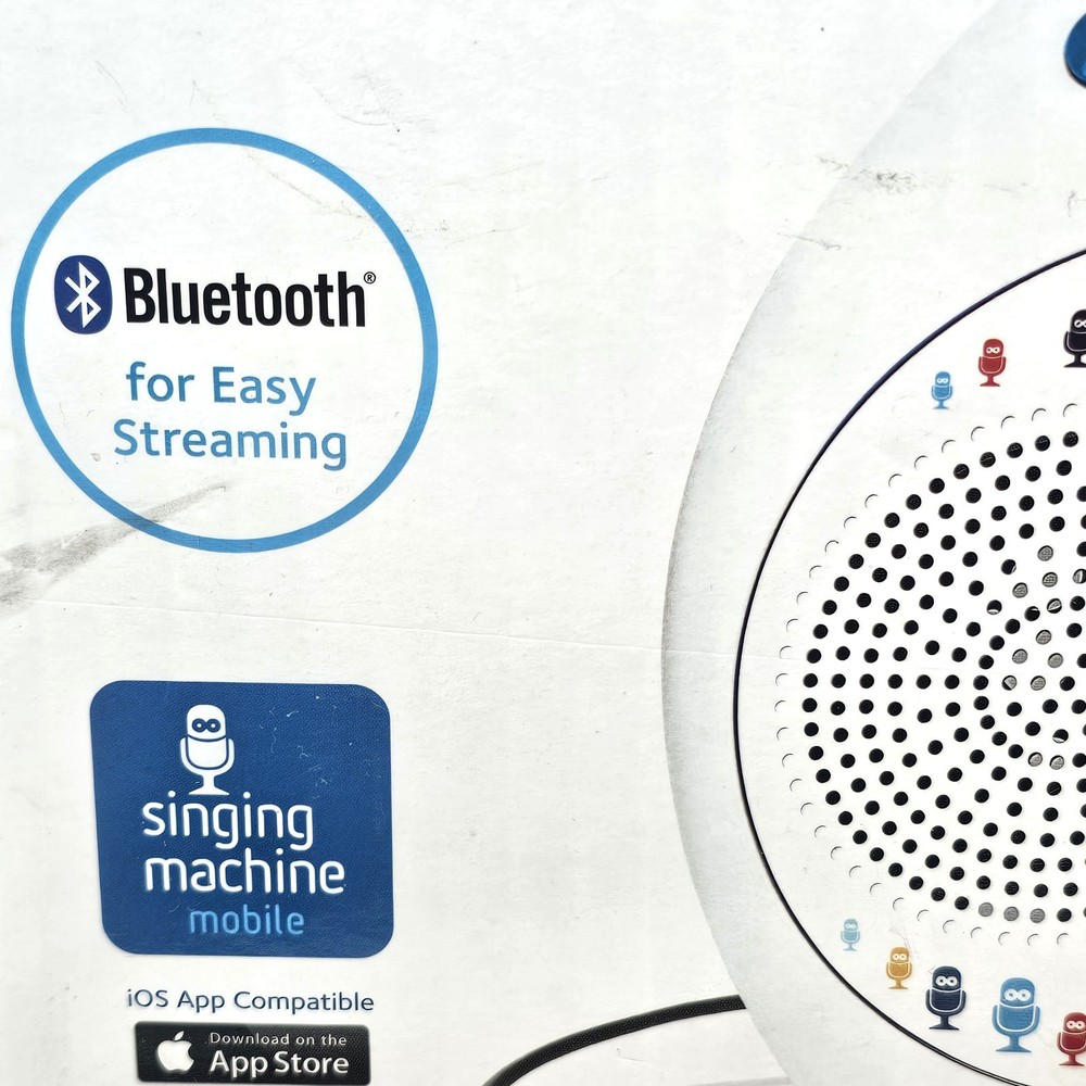 The Singing Machine Karaoke System Portable Bluetooth App Compatible TABEOKE
