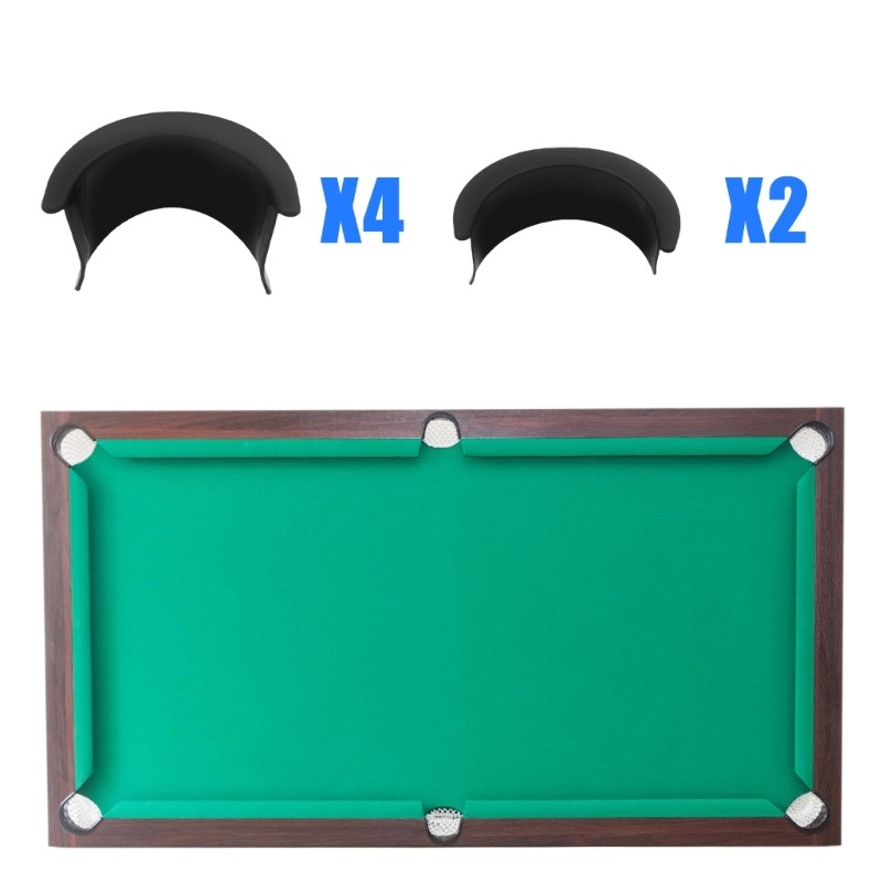 6Pcs Billiards Basket Pool Table Drop Storage Pocket Billiard Pool Table Pocket
