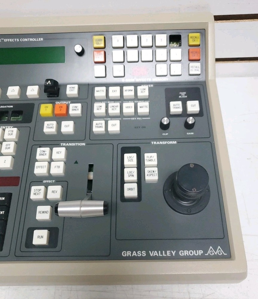 Grass Valley Group Streamline Effects Controller DPM-100 w/Cable, Untested *READ