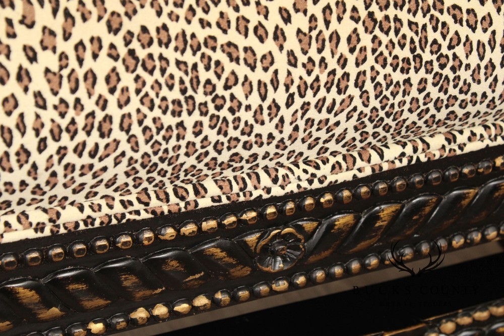 French Empire Style Antiqued Window Bench