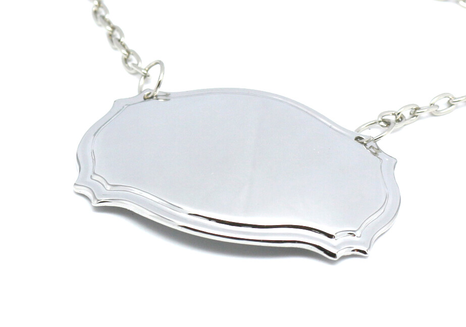 Whisky Engraved Silver Plated Decanter Label