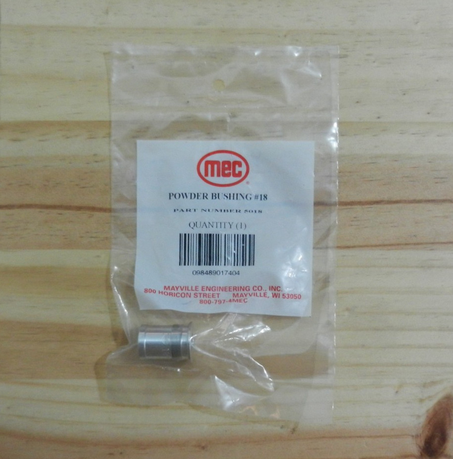 Mec;  Reloading;  Powder Bushing;  Aluminum;  #18;  5018